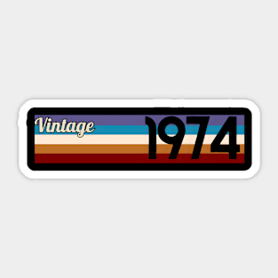 Vintage 1974 Sticker